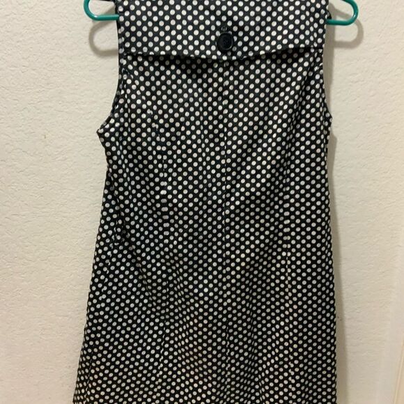 Vertigo Paris - Vintage Black and White Pinafore Tie Front Mini Dress size M - Picture 8 of 10